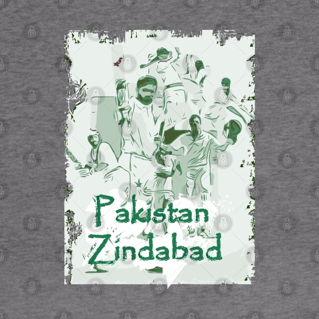 Pakistan Cricket Zindabad T20 Men In Green by FasBytes